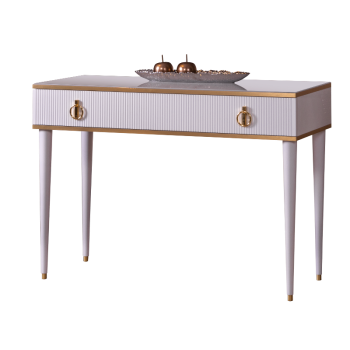 Стол туалетный Римини СОЛО (Белый/Золото) РМСТ-1(s)