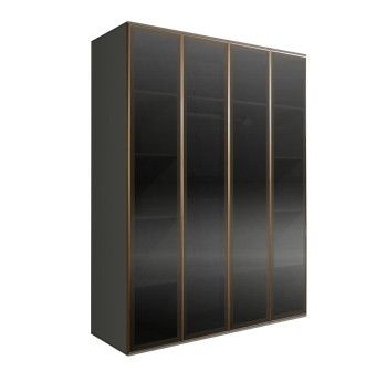 Шкаф 4-х дверный Bogemia Air (Серый/Золото) БМШ2/4(4)