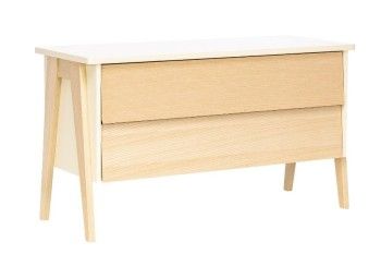 Комод Сканди 2 ящ. (Натуральное дерево/дуб шампань)