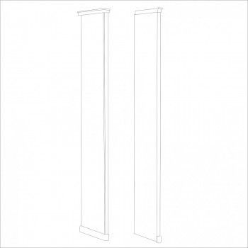 Мишель стоевая к шкафу правая белый матовый