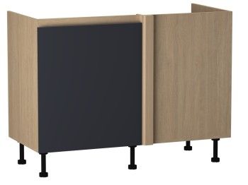 Стол под мойку угловой СМУ-120 левый, Женева (1154*534*870) Дуб Палермо/Синий матовый, 22514