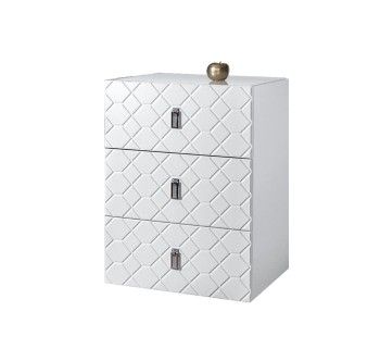 Комод Bogemia Fly Farfalle (Белый) (Lakobel/Хром) БМКМ-1