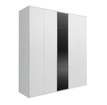 Шкаф 5-ти дв. Bogemia Air (Белый/Серебро) БМШ2/5(1)