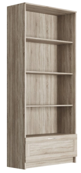 Стеллаж Сириус, 1 ящик, 78х35х190 см, дуб сонома