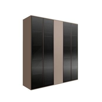 Шкаф 5-ти дв. Bogemia Air (Мокка/Черный) БМШ2/5(4)