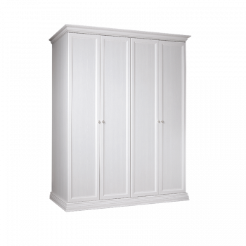 Шкаф 4-х дв. для платья и белья (без зеркал) Амели дуб АМШ2/4