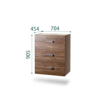 Комод Bogemia Fly Wood Wo (Мокка) (Novabuk/Хром) БМКМ-1