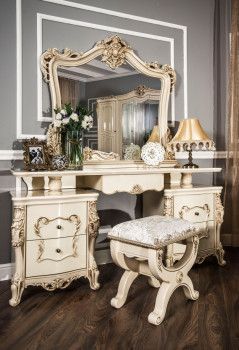 Зеркало для столика Джоконда крем глянец