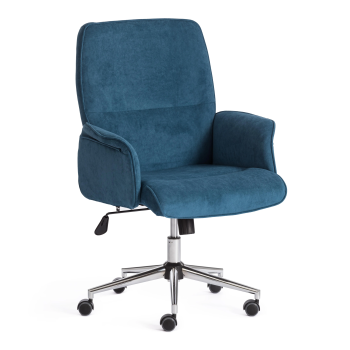 Кресло YORK, флок, синий, 32