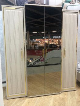 Шкаф Замира 4-дверный бежевый