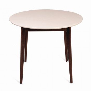 Стол Рэй-d900 (темный тон/слоновая кость 9001) Круглый