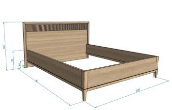 Кровать двуспальная 160 Bryce