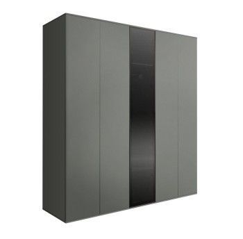 Шкаф 5-ти дв. Bogemia Air (Серый/Черный) БМШ2/5(1)