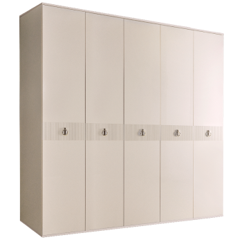 Шкаф 5-ти дверный Римини СОЛО (Бежевый/Серебро) РМШ2/5(s)