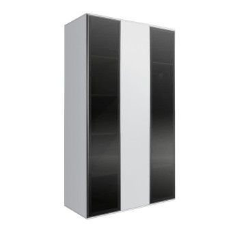 Шкаф 3-х дверный Bogemia Air (Белый/Серебро) БМШ2/3(2)