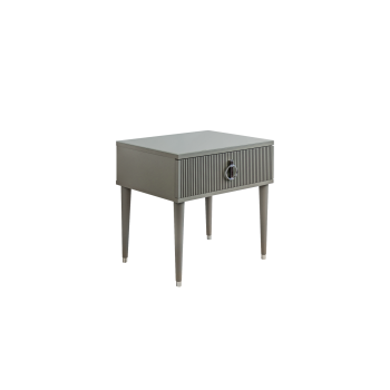 м. Римская - Тумба прикроватная (левая/правая) Римини СОЛО (серый серебро) РМТП-1 (s)