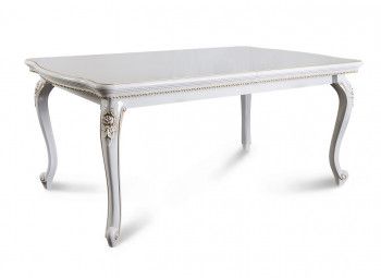 Стол Натали прямоугольный белый глянец