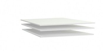 Дополнительные полки в шкаф 2-х дверный, Клер (828*495*16) Белый, 31511