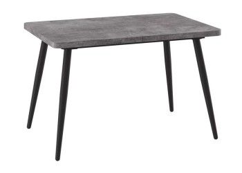 Стол Бьерн (R)-120 (Дымчатая керамика/Черный) 120(160)х80
