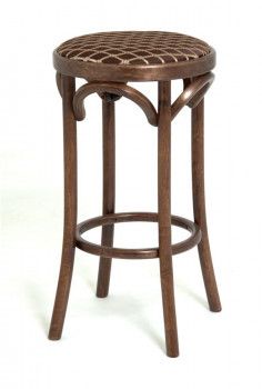 Табурет барный 650 Венский мягкий (темный тон, ткань 3 brown)