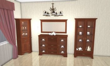 Гостиная Кентаки каштан 6