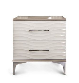 Тумба прикроватная Гравита (без зеркала) белый глянец