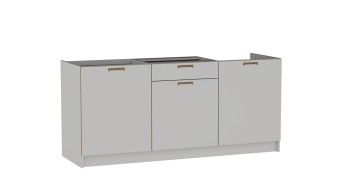 Стол С-180, Смарт (1800*566*820) Серый, 22603