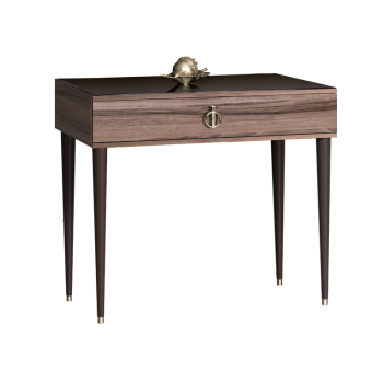 Стол туалетный узкий Римини (Орех империя/Серебро) РМСТ-1[9]