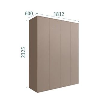 Шкаф 4-х дверный Bogemia Air (Мокка) БМШ2/4(0)