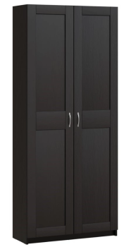 Шкаф МАКС двухдверный 100х38х233, ДСП, цвет Дуб Венге