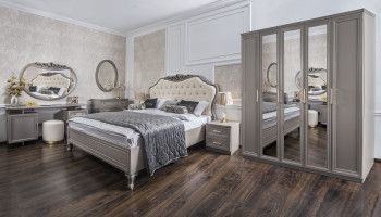 Спальня Мокко 5-ств серый камень