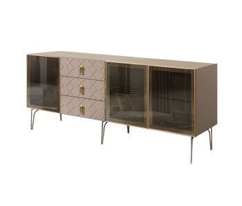 Комод 2.1м Bogemia Farfalle (Мокка) (Novabuk/Золото) БМКМ-5(Fa)[5]