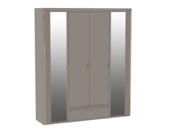 Шкаф 4-дверный, Сиде (1960*523*2304) Мокко, 12611