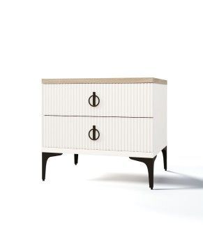 Тумба прикроватная Стелла белый