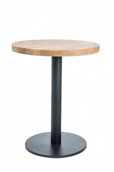 Стол обеденный Signal PURO II 80 (дуб натуральный/черный)