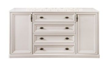 Комод Натали белый глянец (гостиная)