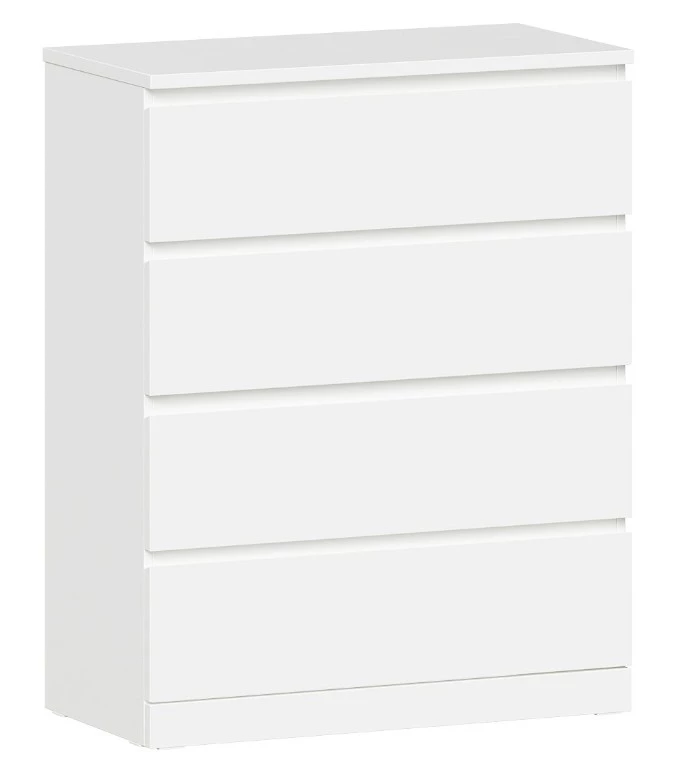Комод Варма, 4 ящика, 80х100х40 см, эмаль белая
