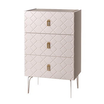 Комод Bogemia Farfalle (Слоновая кость) (Lakobel/Золото) БМКМ-1(Fa)