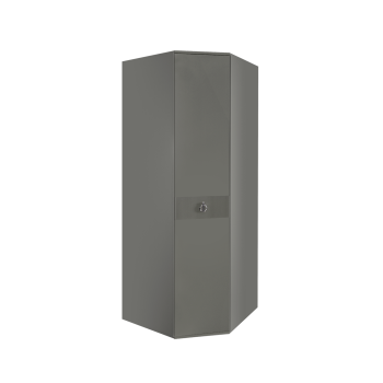 Шкаф угловой Римини СОЛО (Серый/Серебро) РМШУ2/1(s)