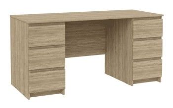 КАСТОР (KULLEN) стол письменный ИКЕА / IKEA 6 ящиков 151х65 сонома