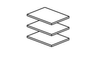 Полки для шкафа Афина 2-ств караваджо