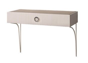 Стол туалетный (консоль) Bogemia Fillini (Слоновая кость) (Novabuk/Хром) БМСТ-1(FI)