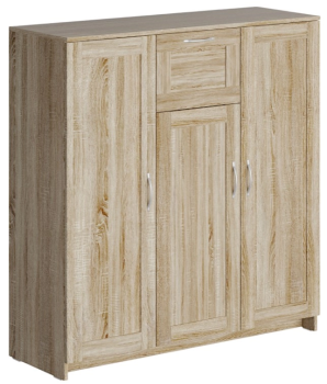 БРИМНЭС / СИРИУС тумба ИКЕА / IKEA 3 двери и 1 ящик 117х123 сонома