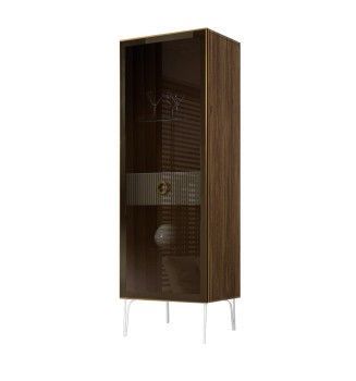 Витрина Bogemia Woodline Fi (Белый/Золото) БМВ1-1С