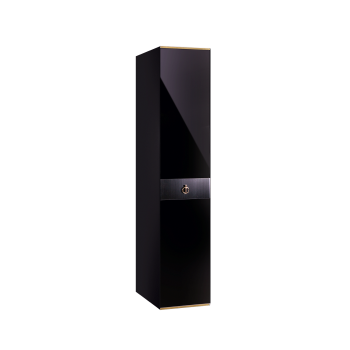 Шкаф 1-но дверный Римини СОЛО (Черный/Золото) РМШ2/1(s)