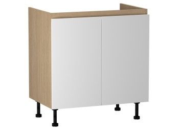 Стол под мойку СМ-80, Женева (800*520*870) Дуб Палермо/Белый матовый, 22411