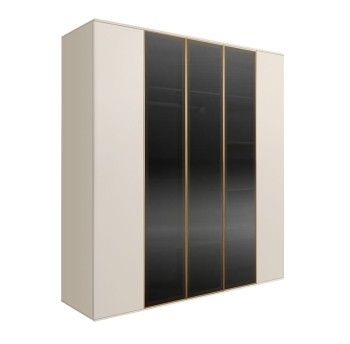 Шкаф 5-ти дв. Bogemia Air (Слоновая кость/Золото) БМШ2/5(3)