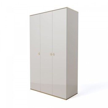 Шкаф 3-х дверный Римини (Слоновая кость/Золото) РМШ2/3