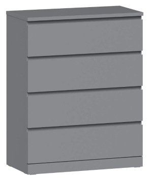 МАЛЬМ / VARMA Комод ИКЕА / IKEA 4 80х100х40, серый