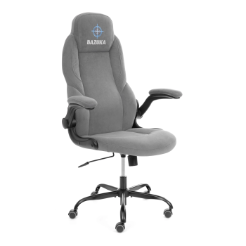 Кресло BAZUKA metalBL, велюр, серый, 29